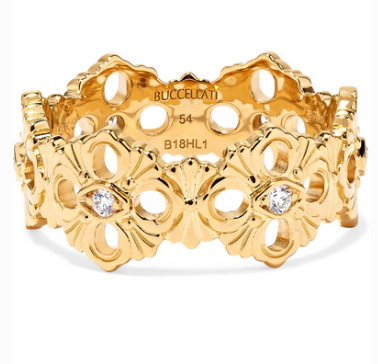BUCCELLATI Opera Eternelle 18-karat gold diamond ring – Uberchique